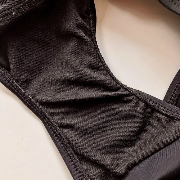 CHRISTINA Flattering Black One-piece Ruching Tummy Control high-cut leg, bra 16D - Picture 14 of 16